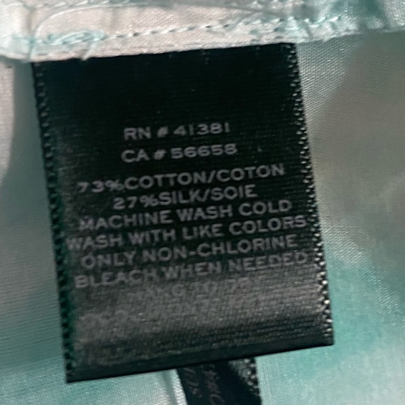 Lauren Ralph Lauren Silk Blend Tie Dye Button Up Size XL - Picture 9 of 13